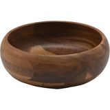 MİEN Mien Akasya Masif Ahşap Kase - 15 cm - Yuvarlak Çerezlik ve Sosluk - Beyaz - 15 CM AKASYA KASE