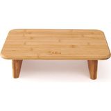 Mien Mien Bambu Ayaklı Diktörtgen Kesme Tahtası - Bej - 34X22X9 cm