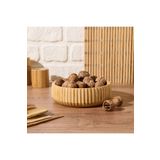 MİEN Mien Bambu Oyuk Kase - Kahverengi - 19 cm