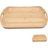 MİEN Mien Bambu Servis Tepsisi 43X29 cm – Doğal, Hafif ve Dayanıklı Sunum Tepsisi - Kahverengi - MİEN AKASYA TEPSİ 43 x 29 CM