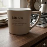 MİEN Mien Matte Mottolu Kupa 370CC - Kahverengi