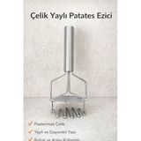 Mien Paslanmaz Çelik Patates Ezici Çift Katmanlı Patates Ezici Püre Yapıcı