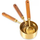 Mien Pinterest 3’lü Ölçü Kaşığı Seti 1131 - Gold