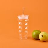 Mien Pipetli Cam Bardak - Şeffaf - 480 Ml - 1 Adet