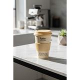 MİEN Porselen Travel Mug | Kapaklı Taşınabilir Kahve Kupası