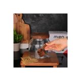 MİEN Vakumlu Kapak Akasya Ölçek Kaşıklı Kavanoz 3000ml