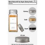 Mienda Home Metal Baharatlık Kapağı - Gümüş