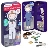 MieRedu - Manyetik Oyun Kutusu Giydirme - Astronot giyinmek için Motor becerilerini teşvik ediyor+hayal gücü I Ev için ve çocuklar için bir seyahat oyunu olarak ideal I 3 yaş ve üstü çocuklar için manyetik oyunlar