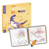 mierEdu Sihirli sulu boya kitabı - Dinowelt I Sihirli boyama kitabı + Doodle Pen seyahat için I Yaratıcılığı teşvik eder + çizim I Boyama kitabı 3 yaşından itibaren I Water Doodle