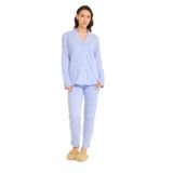 Miespiga Kadın Gömlek Pantolon Pijama Takımı - S - Lila