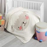 Miespiga Kuzu Elyaflı Bebek Battaniyesi 75X100 - Bej - 75 x 100 cm