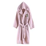Miespiga Ördek Nakışlı Çocuk Müslin Bornoz | Havuz, Plaj, Banyo Kapşonlu Kız & Erkek Çocuk Müslin ve Pamuklu Kimono Bornoz (11-12 Yaş, Pembe)