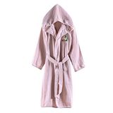 Miespiga Ördek Nakışlı Çocuk Müslin Bornoz | Havuz, Plaj, Banyo Kapşonlu Kız & Erkek Çocuk Müslin ve Pamuklu Kimono Bornoz (5-6 Yaş, Pembe)