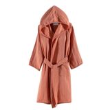 Miespiga Ördek Nakışlı Çocuk Müslin Bornoz | Havuz, Plaj, Banyo Kapşonlu Kız & Erkek Çocuk Müslin ve Pamuklu Kimono Bornoz (7-8 Yaş, Kiremit)