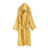 Miespiga Ördek Nakışlı Çocuk Müslin Bornoz | Havuz, Plaj, Banyo Kapşonlu Kız & Erkek Çocuk Müslin ve Pamuklu Kimono Bornoz (9-10 Yaş, Sarı)