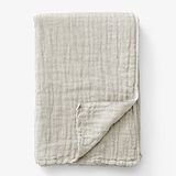 Miespiga Rustik 3 Kat Keten Çift Taraflı Süper Yumuşak Nefes Alabilen Dört Mevsim Throw Koltuk Şalı 140x190cm | Koltuk Örtüsü | 140x190 cm Yatak Örtüsü (Bej)