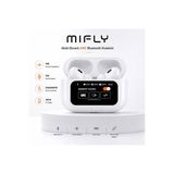 Mifly Smart Screen Pro Anc Enc Akıllı Ekranlı Bluetooth Kulaklık Dokunmatik Şarj Kutulu Kablosuz Kulak Içi Kulaklık - Beyaz