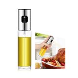 Miggles Pratik Püskürtmeli Sprey Cam Şişe Zeytinyağı Sirke Yağ Püskürtücü Yağdanlık Airfryer Yağlık 100ML