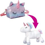 Mighty Mojo Ters Çevrilebilir Tek Boynuzlu At Çanta Pops - İkisi Bir Arada Cüzdan ve Peluş Bebek Oyuncağı - Cüzdandan Kızlar için Peluş Tek Boynuzlu At Dönüşür