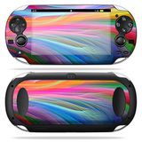 MightySkins Cilt PS Vita PSVITA Playstation Vita ile Uyumlu Taşınabilir sargı Çıkartma Kaplamaları - Gökkuşağı Dalgaları