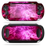MightySkins Cilt PS Vita PSVITA Playstation Vita ile Uyumlu Taşınabilir sargı Çıkartma Kaplamaları Kırmızı Mistik