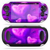 MightySkins Cilt PS Vita PSVITA Playstation Vita ile Uyumlu Taşınabilir sargı Çıkartma Kaplamaları Mor Kalp