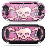 MightySkins Cilt PS Vita PSVITA Playstation Vita ile Uyumlu Taşınabilir sargı Çıkartma Kaplamaları Pembe Yay Kafatası
