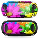 MightySkins Cilt PS Vita PSVITA Playstation Vita ile Uyumlu Taşınabilir sargı Çıkartma Kaplamaları Renkli Çiçekler