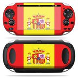 MightySkins Kaplama PS Vita PSVITA Playstation Vita ile Uyumlu Taşınabilir sargı Çıkartma Kaplamaları İspanya Bayrağı