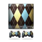 MightySkins Kaplama Sony Playstation 3 PS3 Slim Skins + 2 Controller Skins Sticker Baklava Desenli
