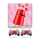 MightySkins Kaplama Sony Playstation 3 PS3 Slim Skins + 2 Controller Skins Sticker Buzlu Dondurma Aşk ile Uyumlu