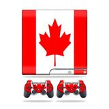 MightySkins Kaplama Sony Playstation 3 PS3 Slim Skins + 2 Controller Skins Sticker Canadian Pride