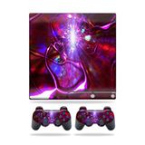 MightySkins Kaplama Sony Playstation 3 PS3 Slim Skins + 2 Controller Skins Sticker Crimson Trip ile Uyumlu
