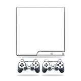 MightySkins Kaplama Sony Playstation 3 PS3 Slim Skins + 2 Controller Skins Sticker Düz Beyaz