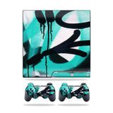 MightySkins Kaplama Sony Playstation 3 PS3 Slim Skins + 2 Controller Skins Sticker Graffiti Tagz ile Uyumlu