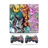 MightySkins Kaplama Sony Playstation 3 PS3 Slim Skins + 2 Controller Skins Sticker Graffiti WildStyle ile Uyumlu