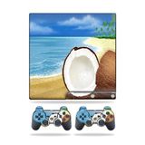 MightySkins Kaplama Sony Playstation 3 PS3 Slim Skins + 2 Controller Skins Sticker Hindistan Cevizi
