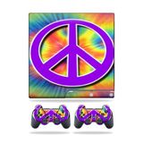MightySkins Kaplama Sony Playstation 3 PS3 Slim Skins + 2 Controller Skins Sticker Hippie Time ile Uyumlu