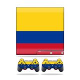 MightySkins Kaplama Sony Playstation 3 PS3 Slim Skins + 2 Controller Skins Sticker Kolombiya Bayrağı ile Uyumlu