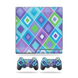 MightySkins Kaplama Sony Playstation 3 PS3 Slim Skins + 2 Controller Skins Sticker Pastel Baklava Desenli