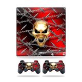 MightySkins Kaplama Sony Playstation 3 PS3 Slim Skins + 2 Controller Skins Sticker Pure Evil ile Uyumlu