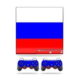 MightySkins Kaplama Sony Playstation 3 PS3 Slim Skins + 2 Controller Skins Sticker Rus Bayrağı