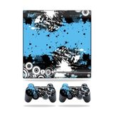 MightySkins Skin Sony Playstation 3 PS3 Slim Skins + 2 Controller Skins Sticker Hip Splatter ile Uyumlu