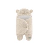 migie 0-4 Ay Bebek Dış Kundak Uyku Tulumu Kıvırcık Wellsoft Peluş Bej