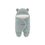 migie 0-4 Ay Bebek Dış Kundak Uyku Tulumu Kıvırcık Wellsoft Peluş Indigo