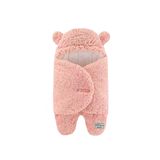 migie 0-4 Ay Bebek Dış Kundak Uyku Tulumu Kıvırcık Wellsoft Peluş Pembe