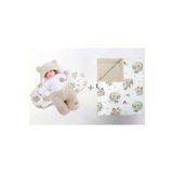 migie 0-4 Ay Bebek Dış Kundak ve Battaniye Seti Wellsoft Bej (Koala Desenli)