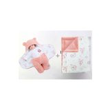 migie 0-4 Ay Bebek Dış Kundak ve Battaniye Seti Wellsoft Pembe (Uykucu Tavşan Desenli)
