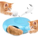 Migipaws Kedi Oyuncakları,İnteraktif Kabarık Top,Bir Fare Deliğinde Gıcırtı Gizle ve Ara,Akıllı Yavru Teaser,Otomatik Zamanlayıcı Açık Kapalı, Peluş Kürk Kuyruk Dolum
