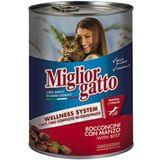 Miglior Gatto Parça Etli Biftekli 405 Gr Konserve Kedi Maması